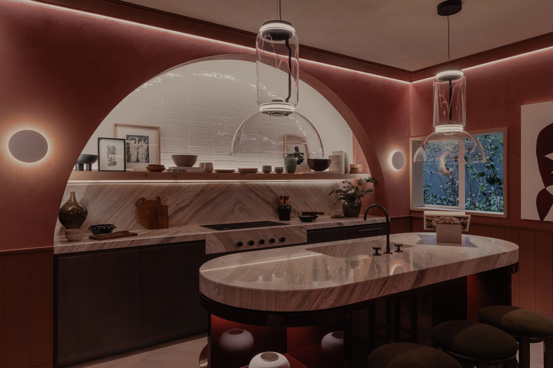 Design House 2023 Red Kitchen LOOP Design Awards